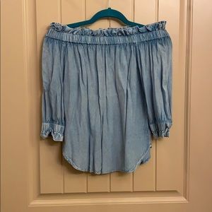 Cute over the shoulder top!